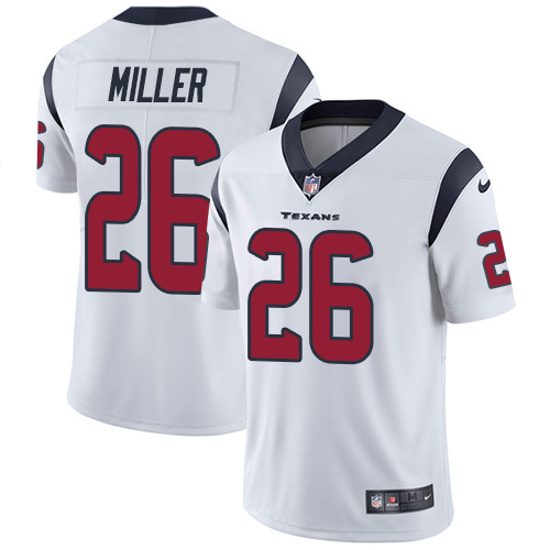 Nike Texans #26 Lamar Miller White Men's Stitched NFL Vapor Untouchable Limited Jersey - Click Image to Close